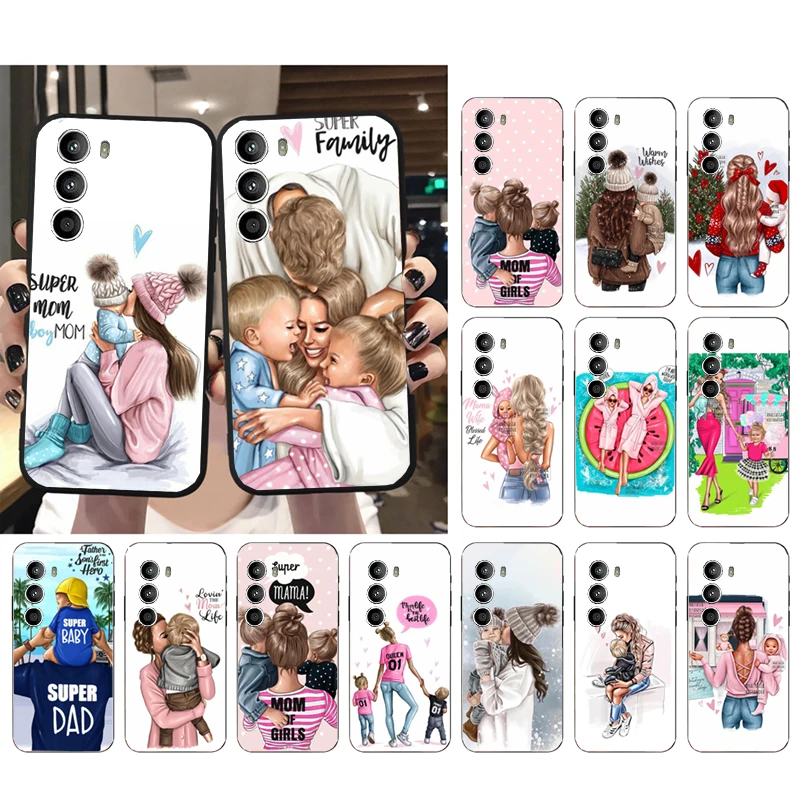 

Case for Motorola G22 G60 G52 G100 GStylus G30 G10 G20 G50 GPure E32 E20 E40 E7Power Edge20lite OneAction Mom Dad Boy Girl Baby