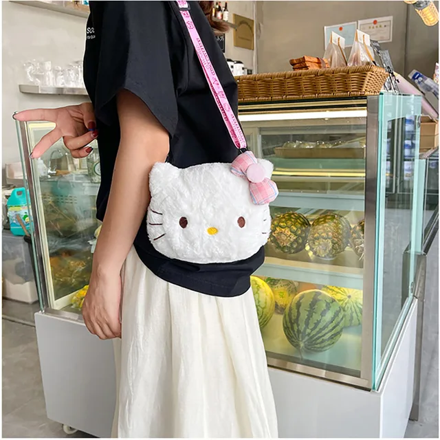 Kawaii Hello Kitty Plush Shoulder Bag - Kuru Store