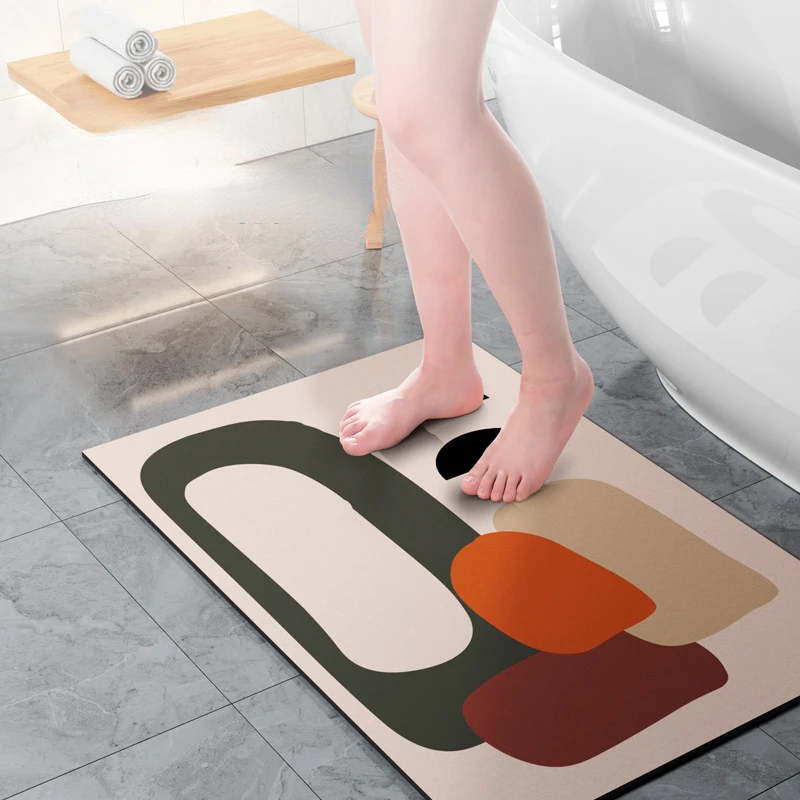 

Non-slip Mat Bathroom Toilet Absorbent Pad Quick-drying Foot Pad Kitchen Non-slip Absorbent Floor Mat Bathroom Mat