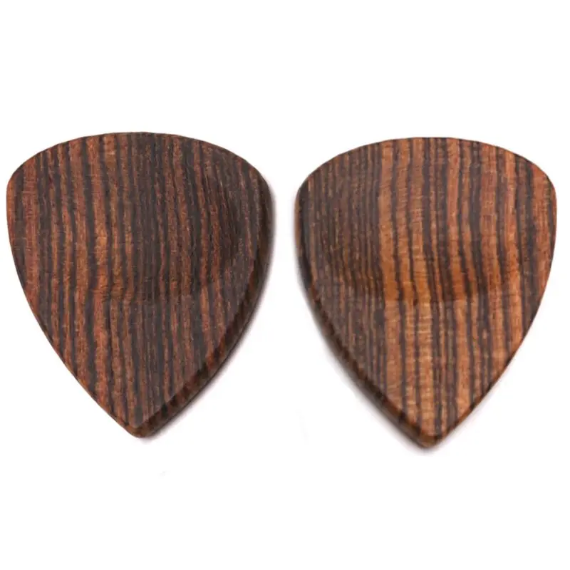 

M5TC 2 Pcs Wood Acoustic Bass Electric Guitar Pick Paddles Gold Sandalwood