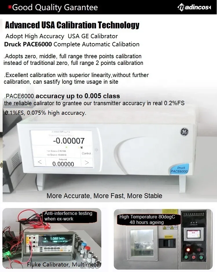 Фото Mdp3000f: 0,075% fs Faguerter интеллектуальный цифровой компьютер Differenz druckt rans mitter mit 4-20mA Ausgang №3