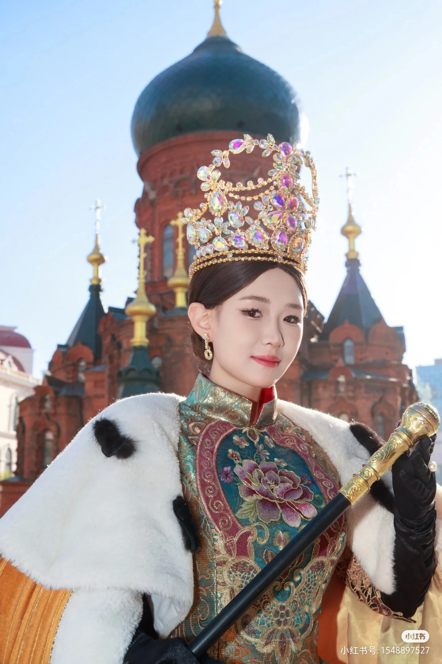 Большая корона для волос NiuShuya русской принцессы большая диадема Ab увеличенные