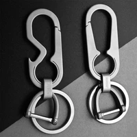 titanium car keychain super lightweight titanium edc tool keychain hanging buckle motorcycle key chain the best gifts for men