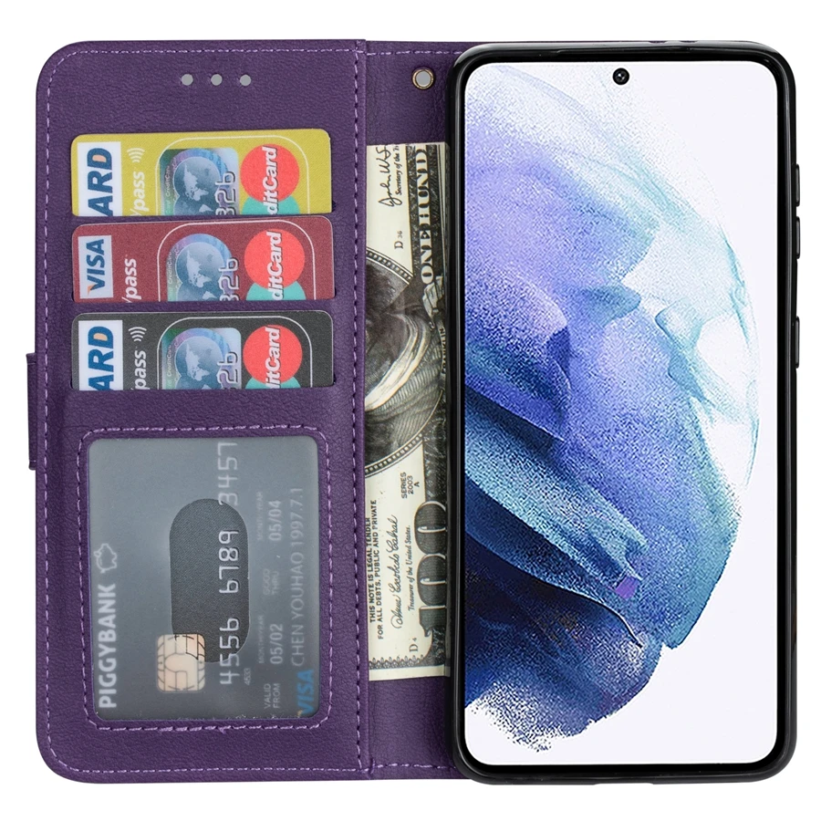 For Samsung Galaxy A12 A13 A31 A32 A50 A51 A52 A53 A70 A71 A72 S22 S21 S20 Plus Ultra FE S10 S9 Plus Wallet Flip Leather Case