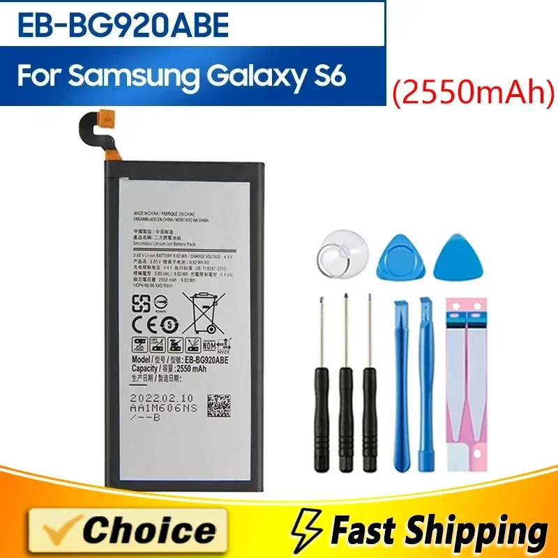 EB-BG920ABE EB-BG920ABA новый сменный аккумулятор для телефона + инструмент Samsung GALAXY S6 G9200 G9208