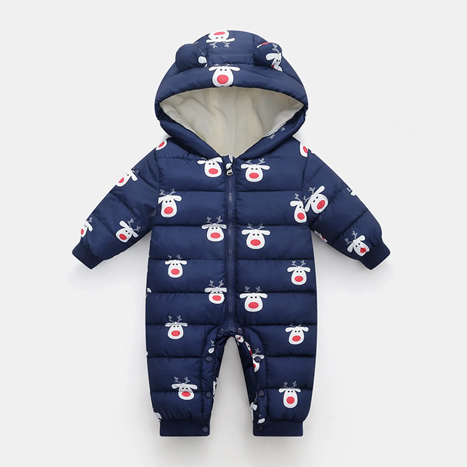 

Warm Baby Snowsuit Infant Wear Girls Coat Jumpsuit Romper Outwear Padded Hooded Down Jacket Boys Snow Boys Kids Ski Jacket