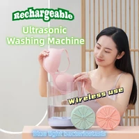 foldable washing machine automatic induction mini washing machine rechargeable small washing machine for home travel