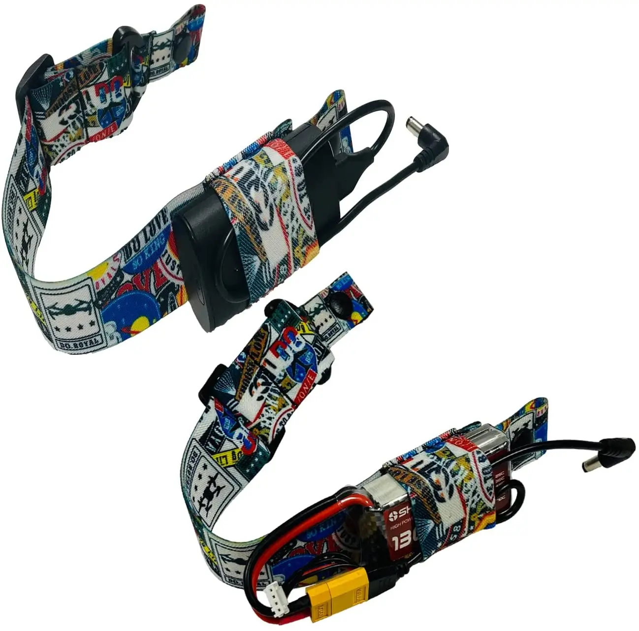 XT60 Male To DC5.5x2.1 And Type C To DC5.5X2.1 Power Cable And Head Strap For DJI FPV Goggles V2