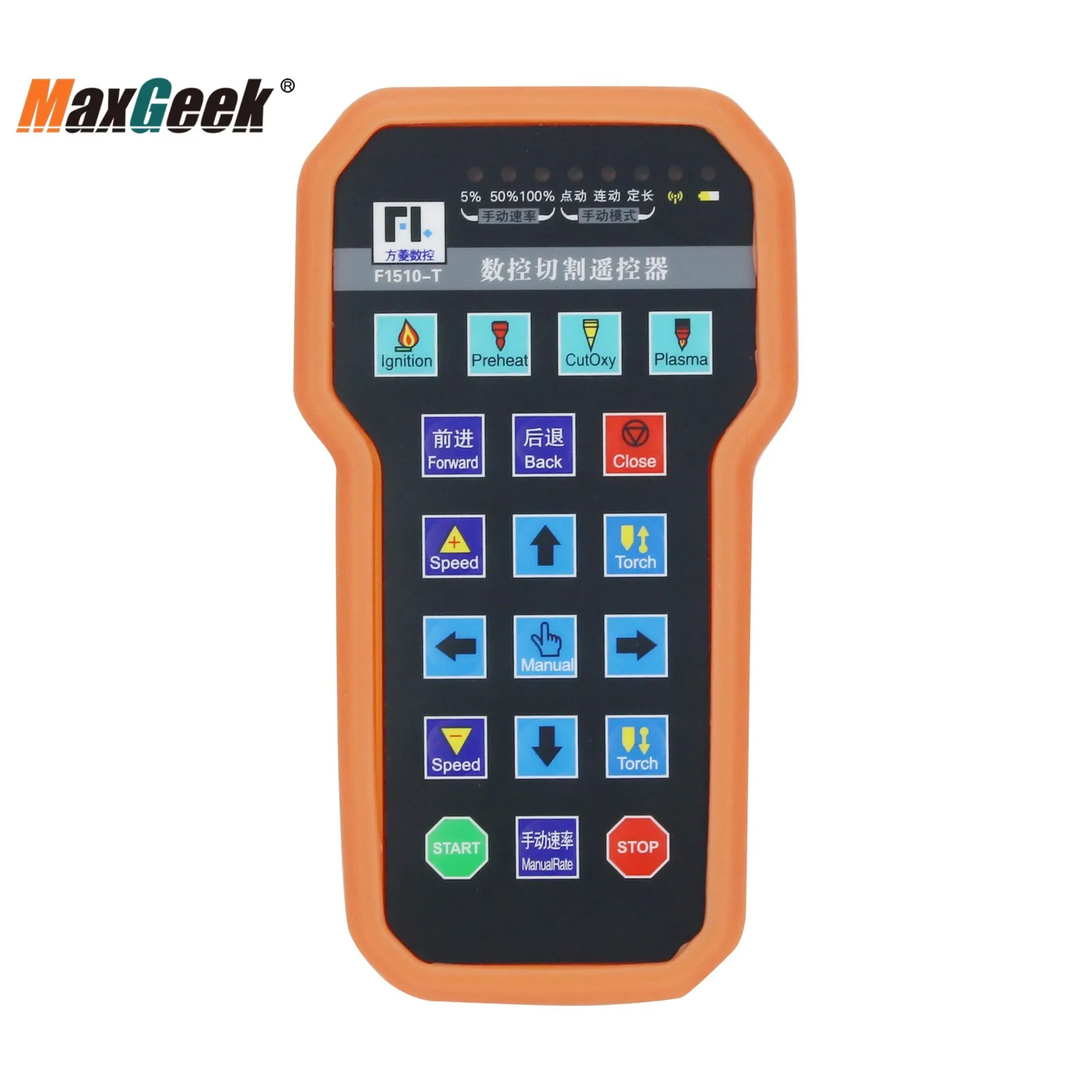 Беспроводной пульт дистанционного управления Maxgeek F1510-T CNC с ресивером для станков