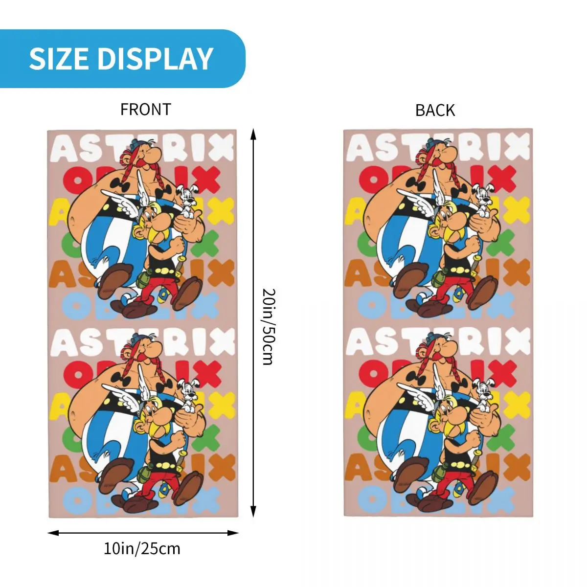 Бандана на заказ Asterixs и Obelixs Adventure Comic гетры для пеших прогулок кемпинга женщин