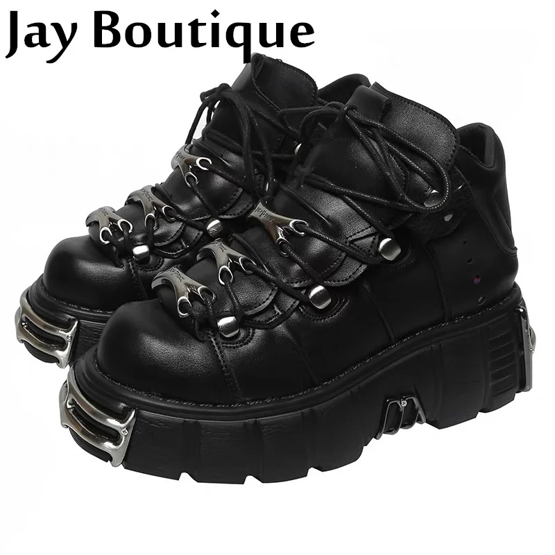 Женские кроссовки на платформе металлическая подошва толстая дизайнерская