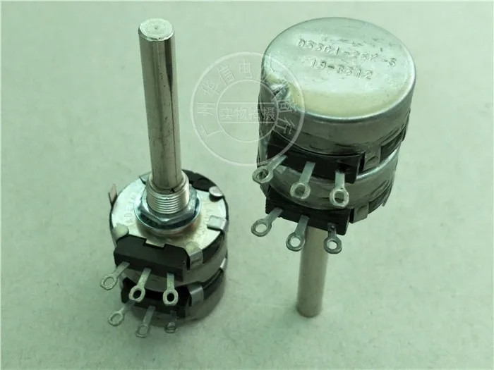 

Круглый двойной потенциометр OPHDAM CLAROSTAT D5301 25K, Длина ручки 50 мм