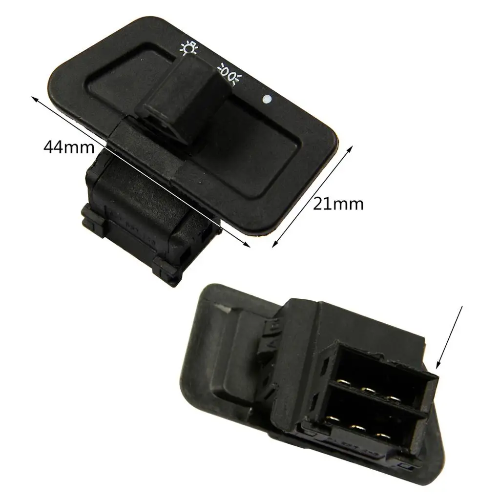 Черный клавишный переключатель для фар дневного света