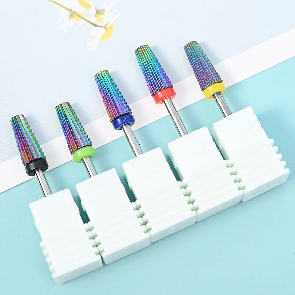 

Tungsten Carbide Nail Drill Bit Milling Cutter Gel Polish Remover Tools Nail Files Electric Manicure Drills Nail Burr Accessory#
