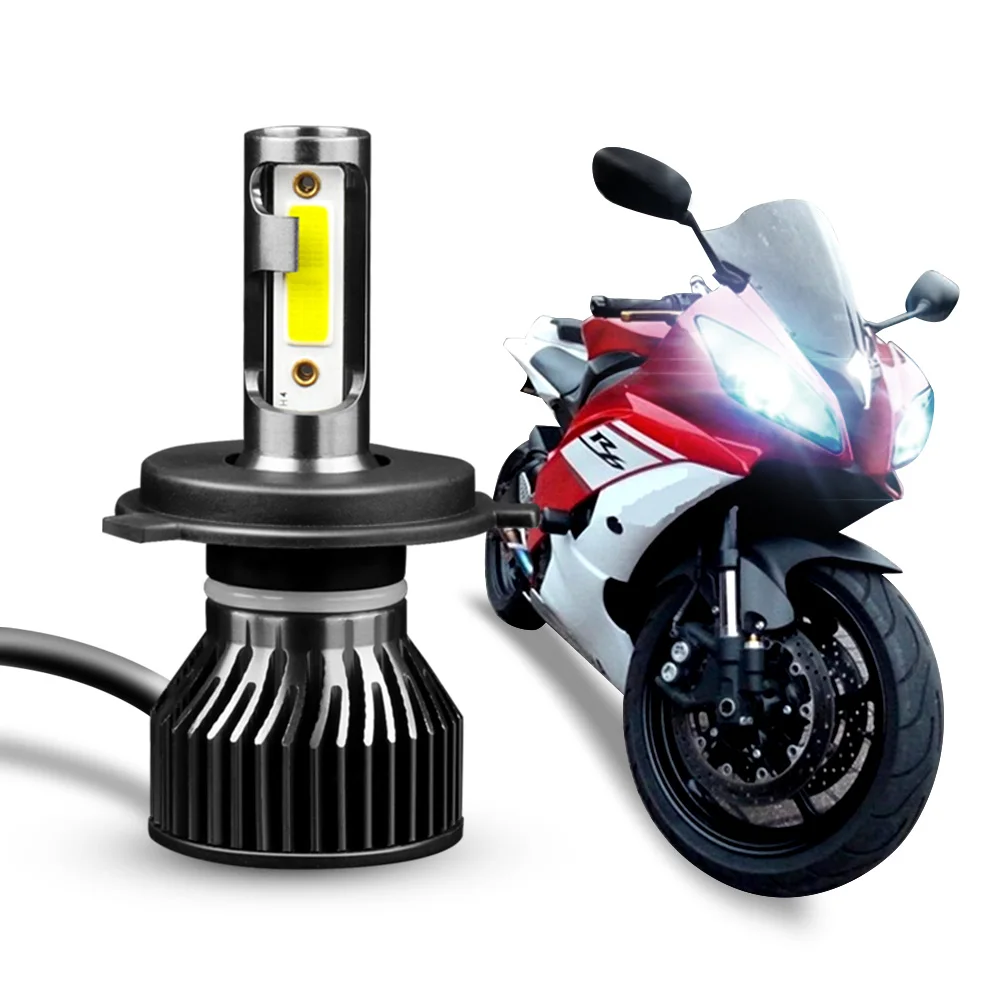 1PC 25W Motorcycle Auto LED Headlight H1 H4 H7 H11 Lamp Fog Lights COB Led Bulbs Front Light Headlamp for Moto Spotlights 6000K