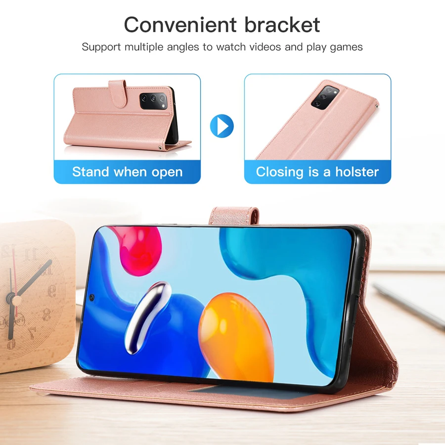 Wallet Leather Case For Xiaomi Redmi 10A 10C 9A 9C 9T Note 11 Pro 11S 10 Pro 9 8 7 Poco X3 Pro X4 Pro M4 Pro C40 11T 12 Lite 12T