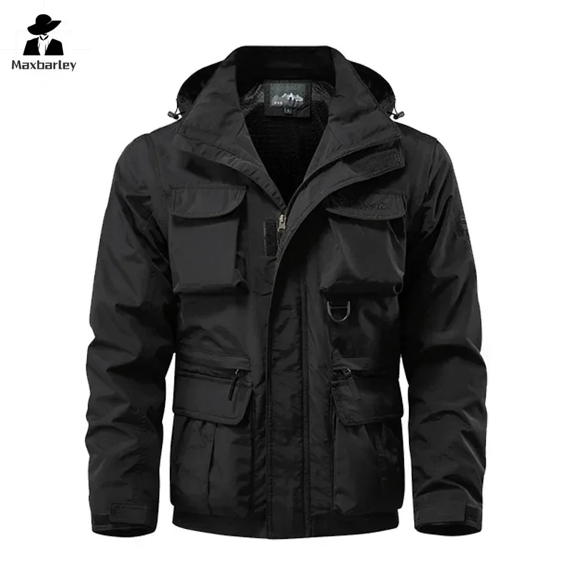 Уличная Водонепроницаемая ветровка мужская весенне-осенняя Рабочая куртка