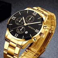 generous stainless steel watch men elegant wristwatch quartz business male watches for men classic noble clock fashion luminous
