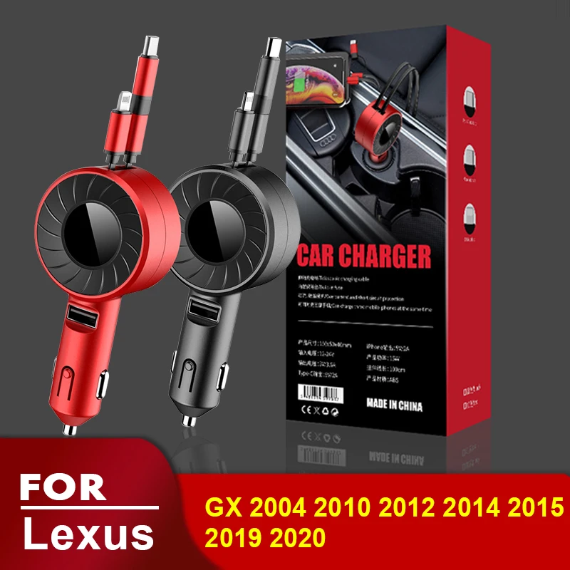 

USB Type C Car Charger for iPhone Android HUAWEI HONOR Xiaomi POCO X3 Redmi Samsung Galaxy Realme OPPO for Lexus GX 2004-2020