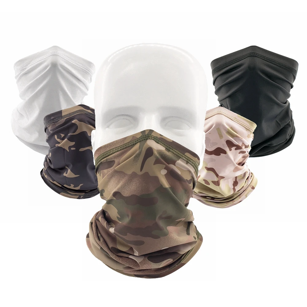 

Half Face Bandana Scarf Cycling Fishing Sport Soft Smooth Elastic Breathable Tube Neck Gaiter Cover Men Tactical Face Scarf