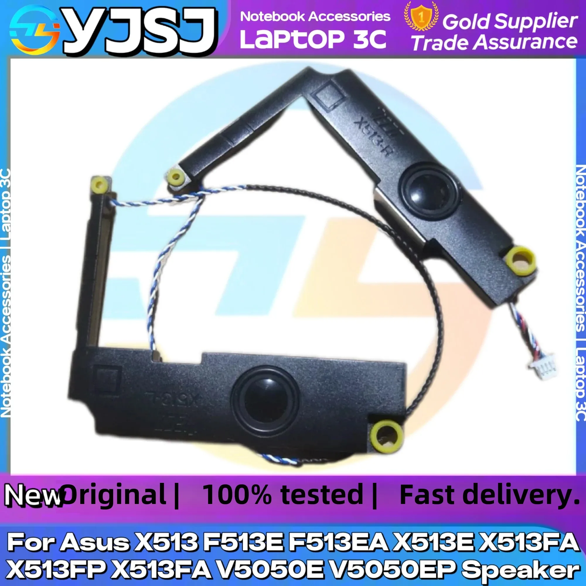 Фото Новый оригинальный динамик для ноутбука Asus X513 F513E F513EA X513E X513FA X513FP X513FA V5050E V5050EP Встроенный динамик №1