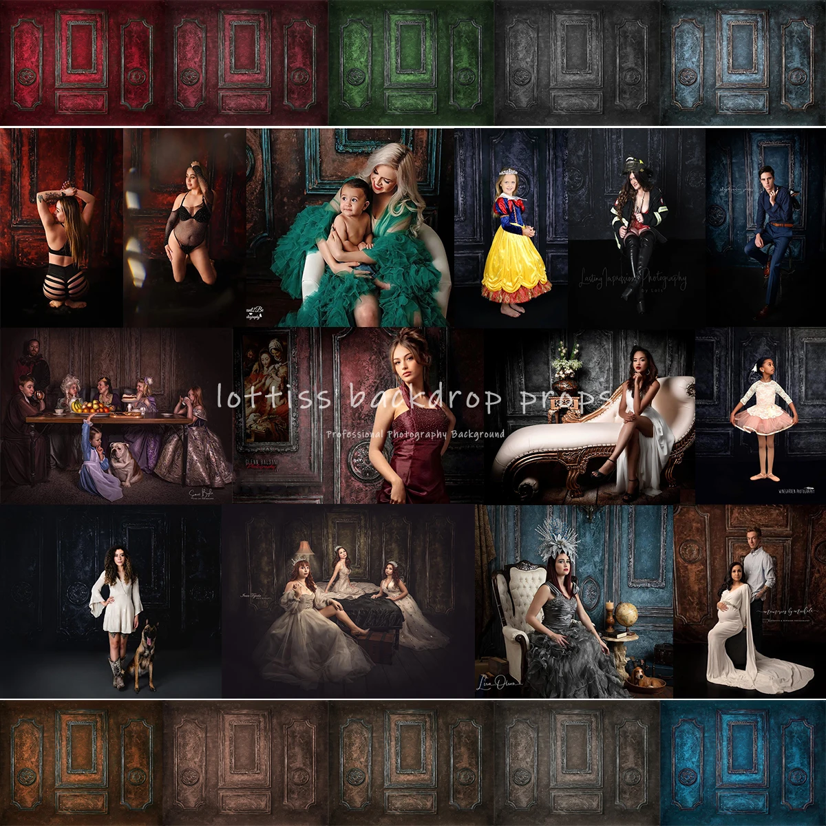 

Фон для фотосъемки в стиле ретро с изображением стены для детей и взрослых