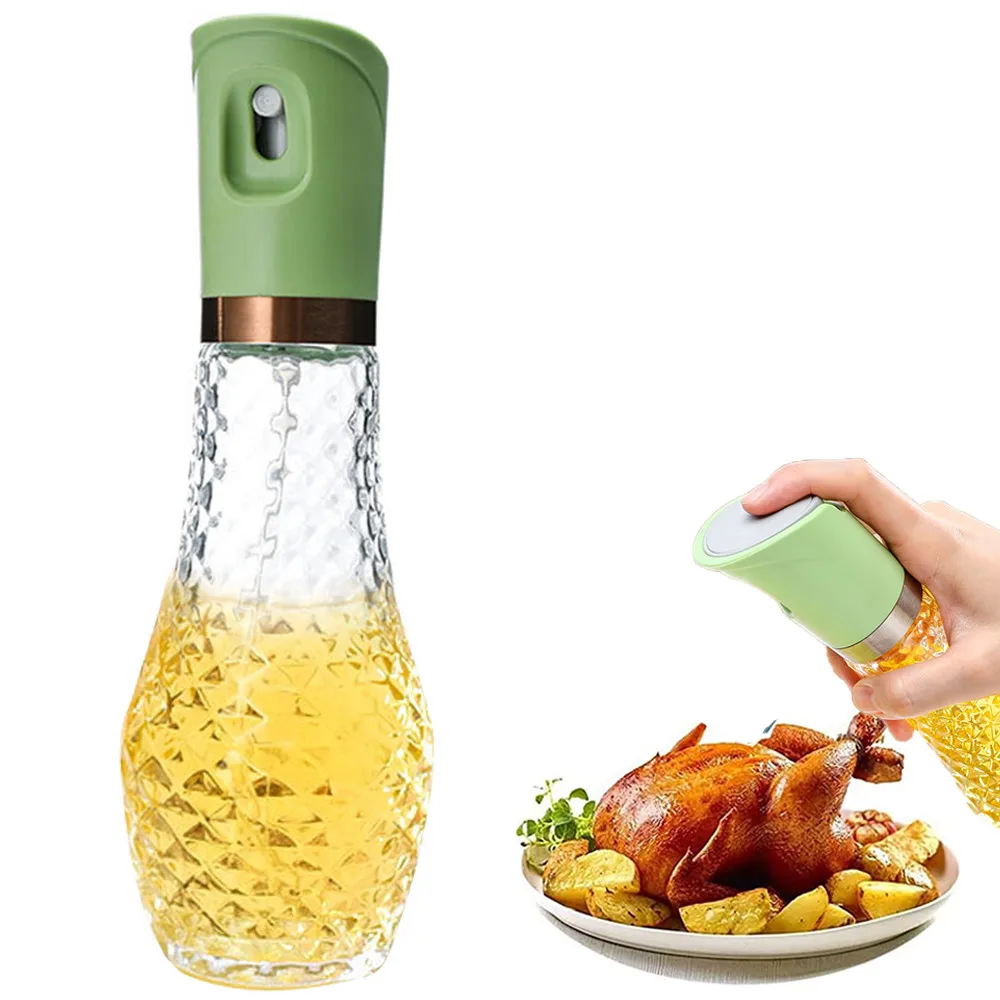 

260ml Oil Sprayer for Cooking Kitchen Gadgets Refillable Olive Oil Spray Bottles for Air Fryer Kitchen Salad BBQ Frying Grilling