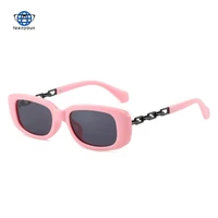 teenyoun new frame sunglasses luxury brand punk chain online popularity ins fashion versatile glasse