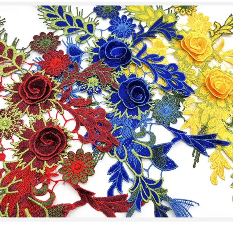 Аксессуары для шитья ткани с 3D цветами принадлежности украшения ремесло
