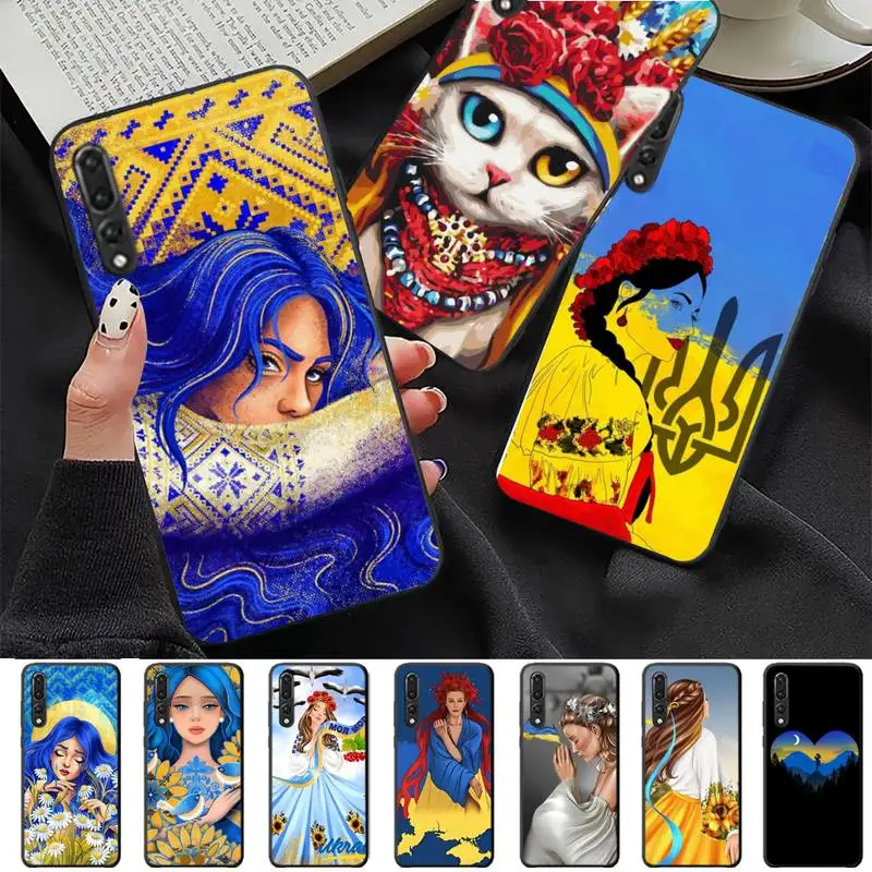 

Ukraine girl Pattern Phone Case For Huawei P 8 9 10 20 30 40 50 Pro Lite Psmart Honor 10 lite 70 Mate 20lite
