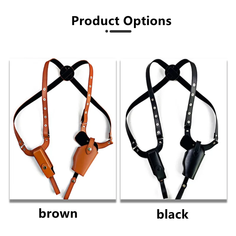 

Tactical Shoulder Holster Adjustable Underarm Gun Holster with Magazine Pouch Military Handgun Carry Pouch Hunting Accessories