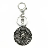 nostalgia slavic animals bear wolf lion keychains amulet talisman for car keychain men women