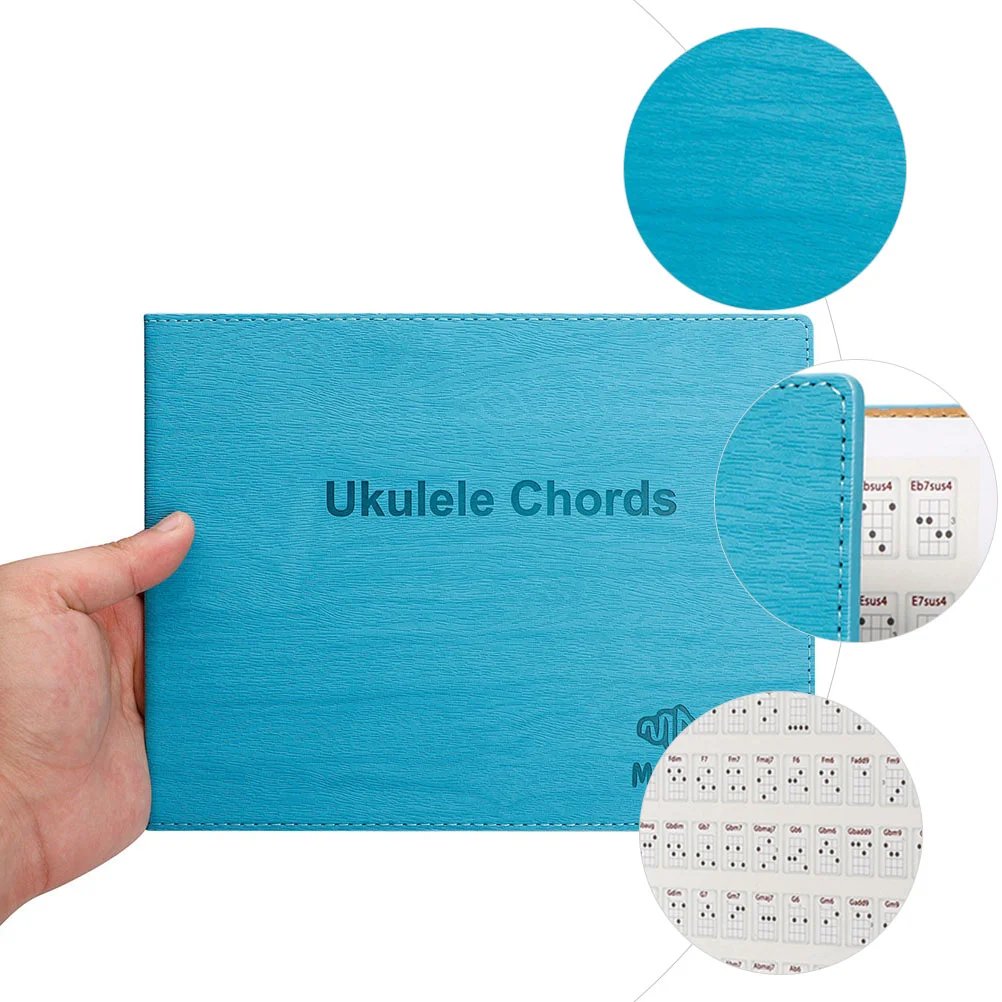 Clear Printing Ukulele Training Guide Wall Chord Book for Kids Children Starters Beginners enlarge