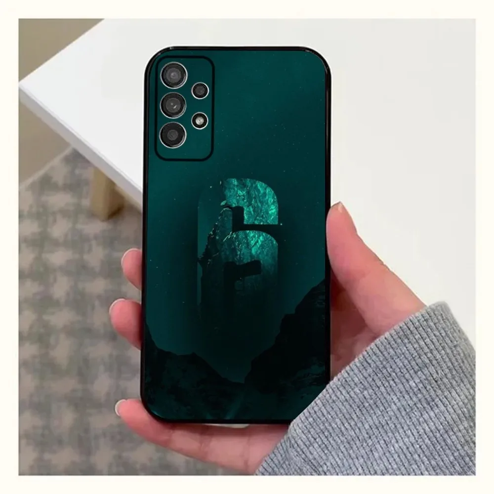 Чехол для телефона Game Rainbow Six Siege Samsung Galaxy A20 A21s A22 A31 A32 A52 A53 A72 73 A80 A91 Мягкий черный