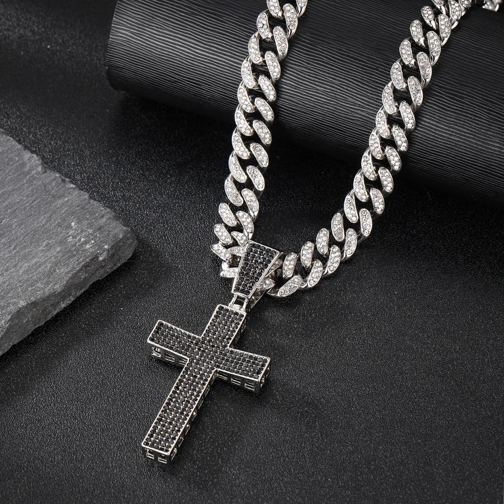 Ожерелье унисекс в стиле хип-хоп с кубинской цепью 12 мм