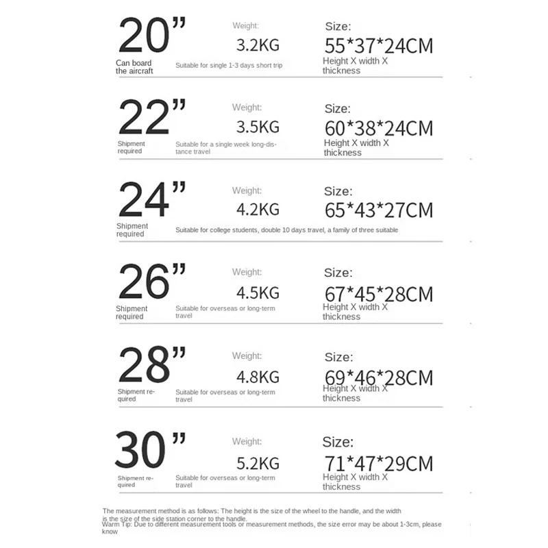 Чемодан на колесиках размер 28 дюймов цвет в ассортименте