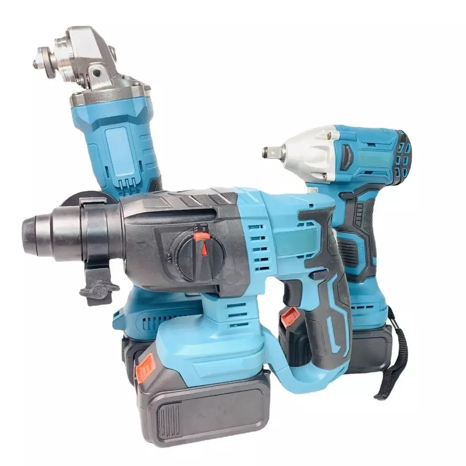 

Professional Lithium Electric screwdriver Angle Grinder Light Hammer Tool sets