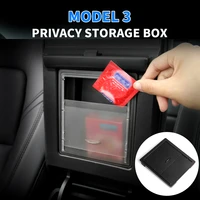 for tesla model 3 model y 2017 2021 car center console armrest box hidden storage case organizer auto interior accessories