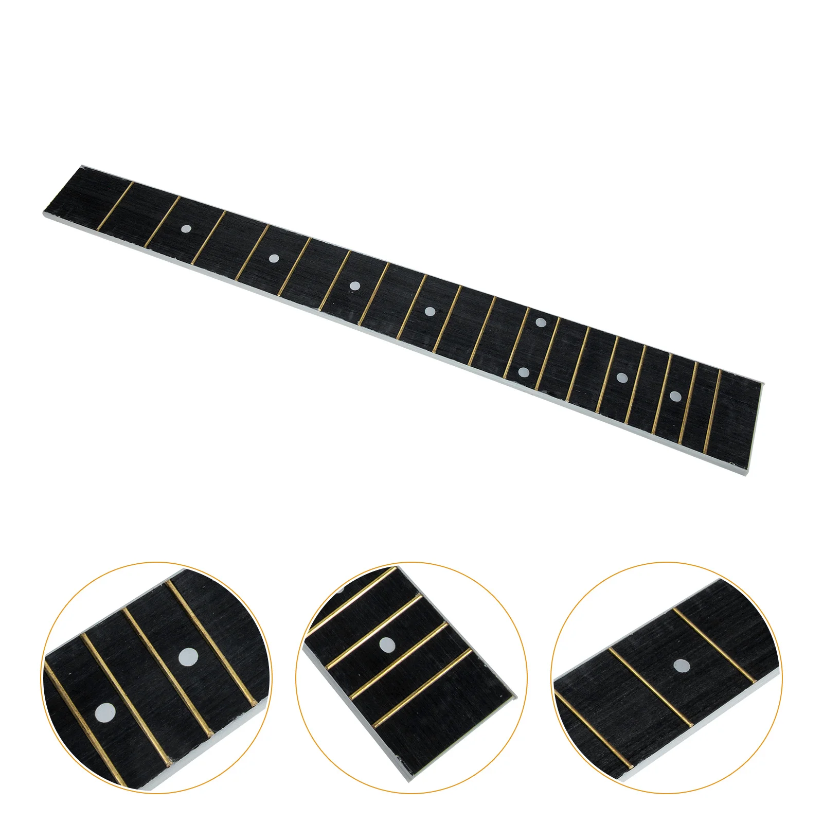 

Guitar Fingerboard Fretboard Neck Replacement Board Steel Lap Finger Fret Ukulele Plate Parts Wood Technicalbass Accessory