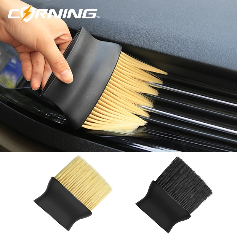 

Car Supplies Crevice Dust Removal Artifact Brush Car Interior Soft Brush Cleaning Tool Air Conditioner Air Outlet Cleaning Brus