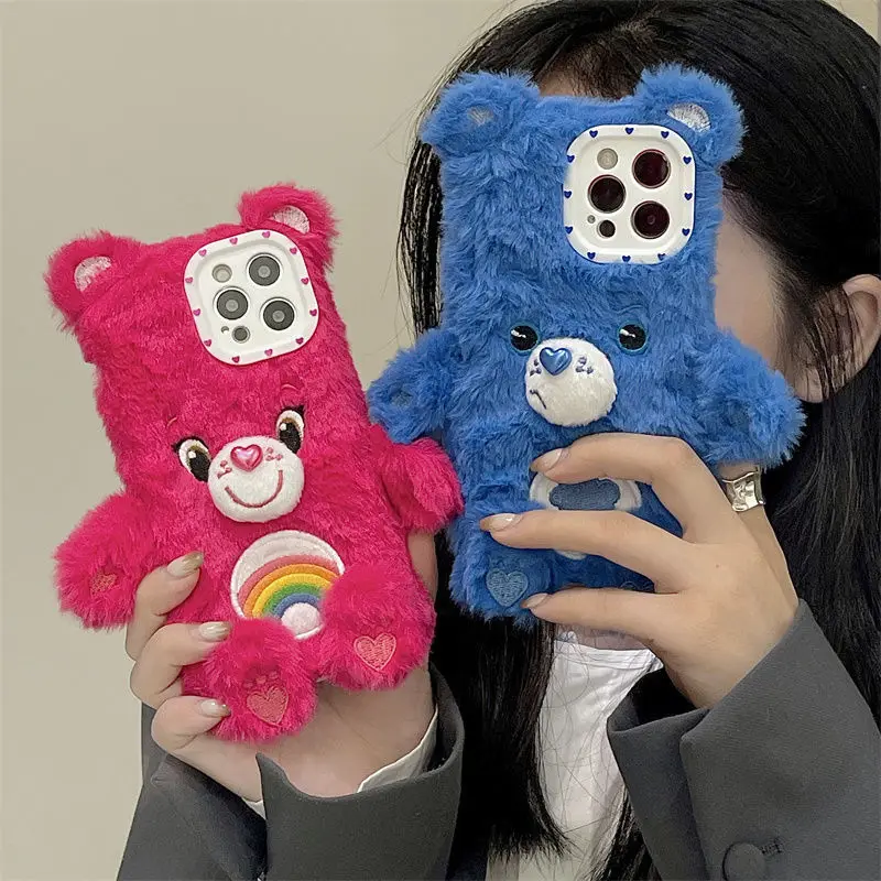 

Kawaii Care Bears Movie Ii: A New Generation Anime 3D Cute Plush Iphone11/8P/12Promax/xs/xr Phone Case Anti-Drop Protective Case