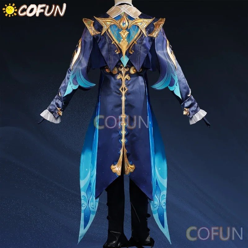 COFUN Game Genshin Impact Fontaine Neuvillette Косплей Костюм Хэллоуин Наряды Анимационный Мужской