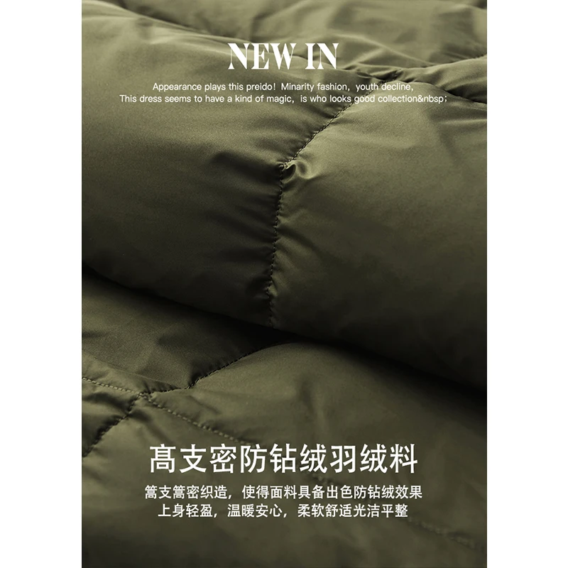 New 90%  White Duck Down  Long  Down Jacket Women  Casacos De Inverno Feminino 2022  Winter  Wide-waisted  Adjustable Waist