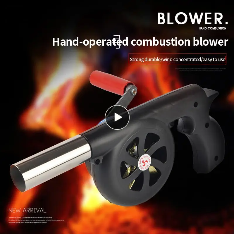 

Detachable Outdoor Cooking Bbq Fan Abs Barbecue Blower Small Barbecue Fire Bellows Tools Portable Manual Air Blower Hand Crank