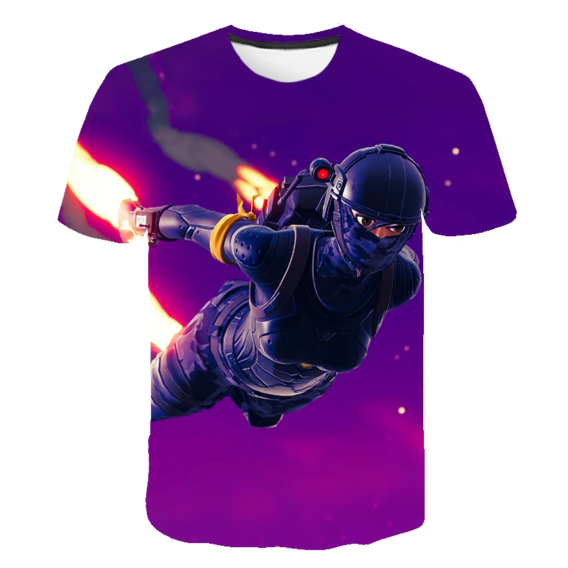 Футболка с круглым вырезом для мальчиков и девочек Повседневная летняя футболка