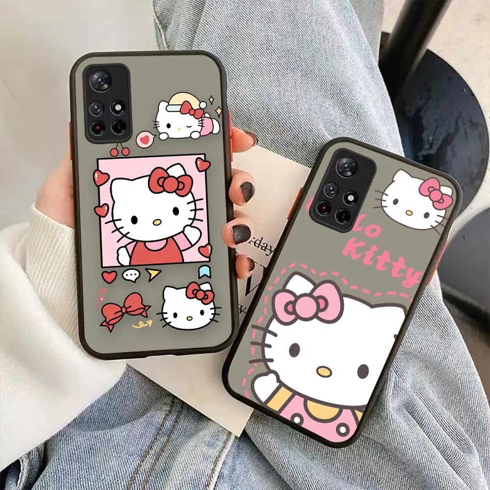 

Matte Case Funda Coque For Redmi NOTE 11 10 9T 9S 9 8 5G 4G PRO 7 6 5A 5 4 3 2 PRIME Clear Case Capa Hello kitty Birthday Party