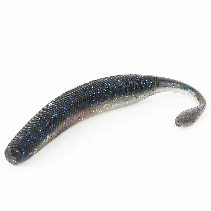 Ardea Soft Lures worm Baits Shad Double Color 3pcs 127mm/7.5g Silicone Tail Lures Jigging Wobblers Bass Pike Fishing Tack