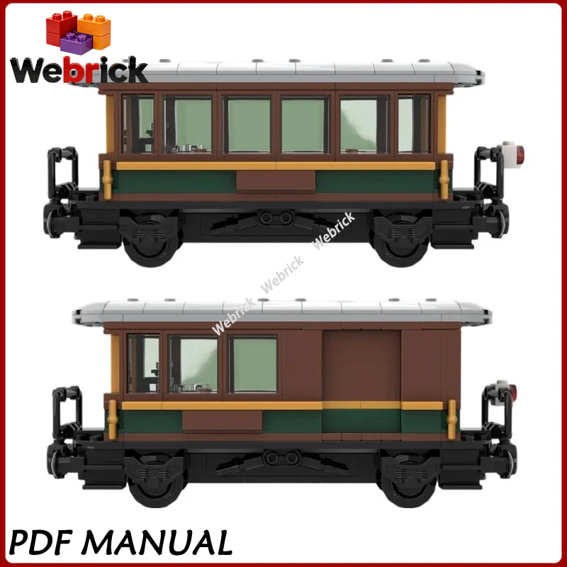 Запчасти для модернизации почтового вагона Mail Wagon Deluxe Coach, подходящие для паровоза 60511, модель для сборки из кирпичиков MOC, городская железная дорога, демонстрационная модель (art.: 3920db796ce00) - 3920db796ce00