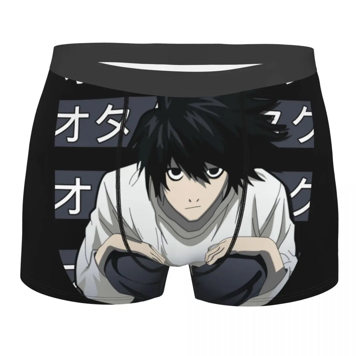 

L Lawliet Death Note Аниме Мужское нижнее белье боксеры шорты трусы забавные мягкие трусы для мужчин