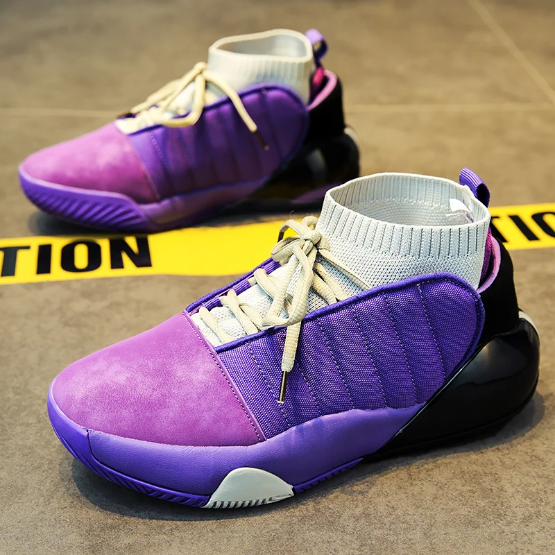 SENTA Sock Basketball Shoes Men Sneakers Men Boys Basket Shoes Autumn High Top Anti-slip Outdoor Sports Shoes Trainer Zapatillas